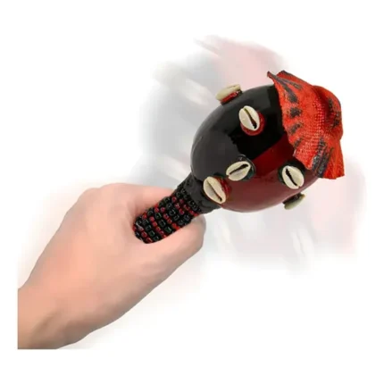 Maraca de Eleguá Decorada | Sonaja para Llamado y Santería