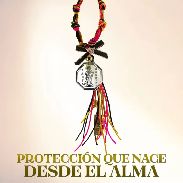 Mazo Santa Muerte con Espejo | Protección y Dinero | Amuleto - Image 5