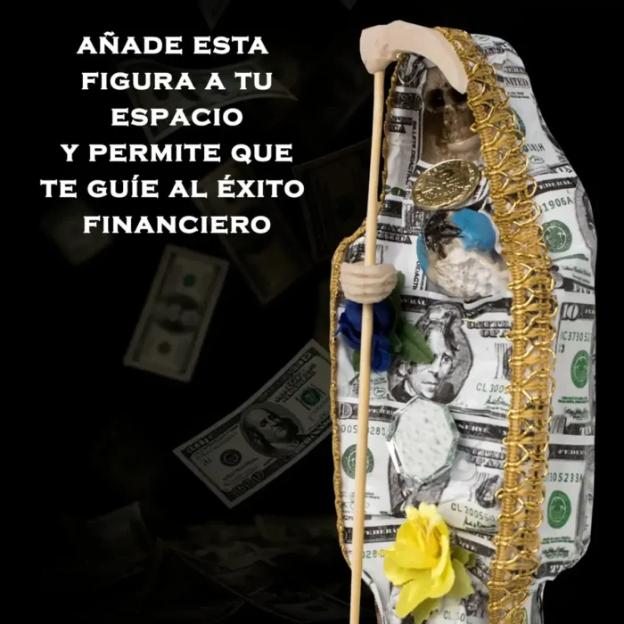 Santa Muerte Dólar 24cm | Dinero y Protección | Curada - Image 2