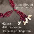 Mazo Eleguá para Carro | 6 Hilos y Cristal Cortado 47 cm - Image 4
