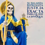 Santa Muerte Azul Suprema | Justicia, Sabiduría y Paz | Curada - Image 3