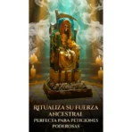 Santa Muerte Suprema Azteca Dorada | Riqueza y Éxito | Curada - Image 4