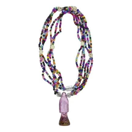 Mazo Santa Muerte Rosa | Superación de Miedos y Amor Propio 47 cm