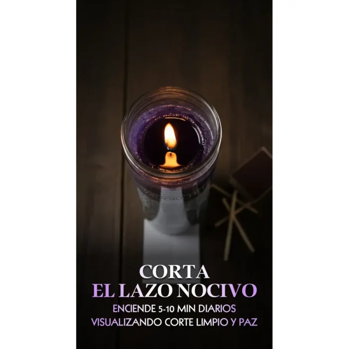 Veladora de Destierro Ritual Poderoso | Parafina Sin Aroma - Image 5