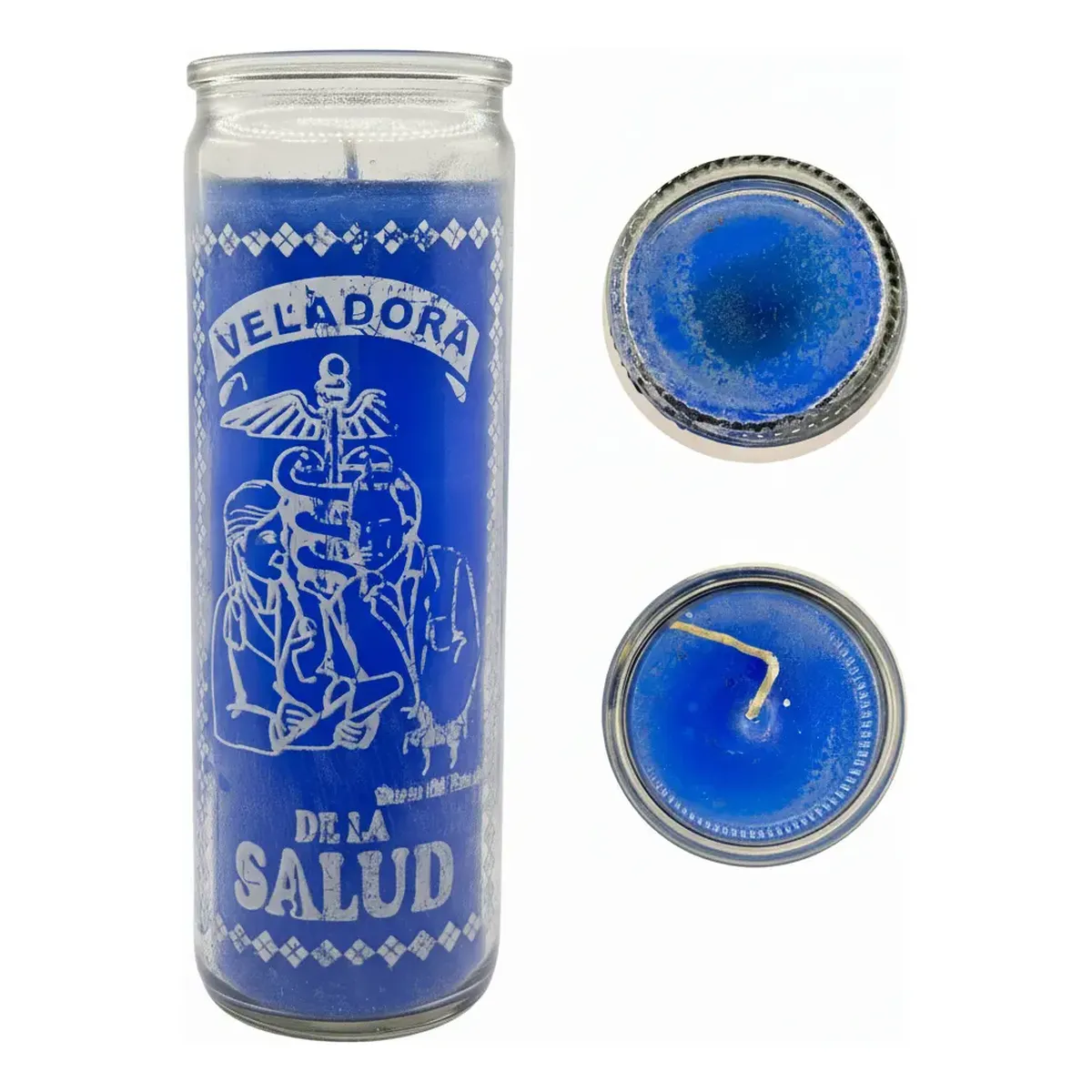 Veladora de la Salud Azul | Bienestar Físico y Mental Veladora de la Salud Azul | Bienestar Físico y Mental