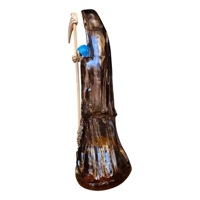 Santa Muerte Negra Transparente 30cm | Protección y Limpieza - Image 2