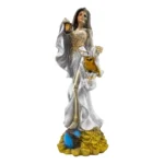 Santa Muerte Encarnada Plateada | Dinero y Éxito en Negocios