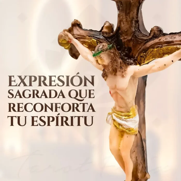 Crucifijo Católico de Buró | Altar de Mesa y Oración - Image 6