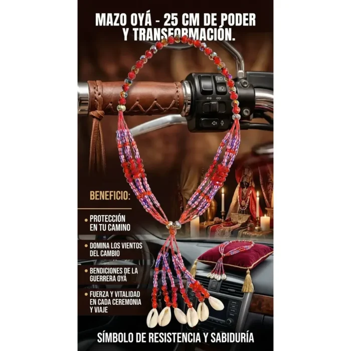 Mazo de Oyá con Caracoles | Collar de Gala | Santería y Osha - Image 2