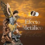 Arcángel San Miguel Metálico | Escultura con Ojo de Vidrio - Image 6