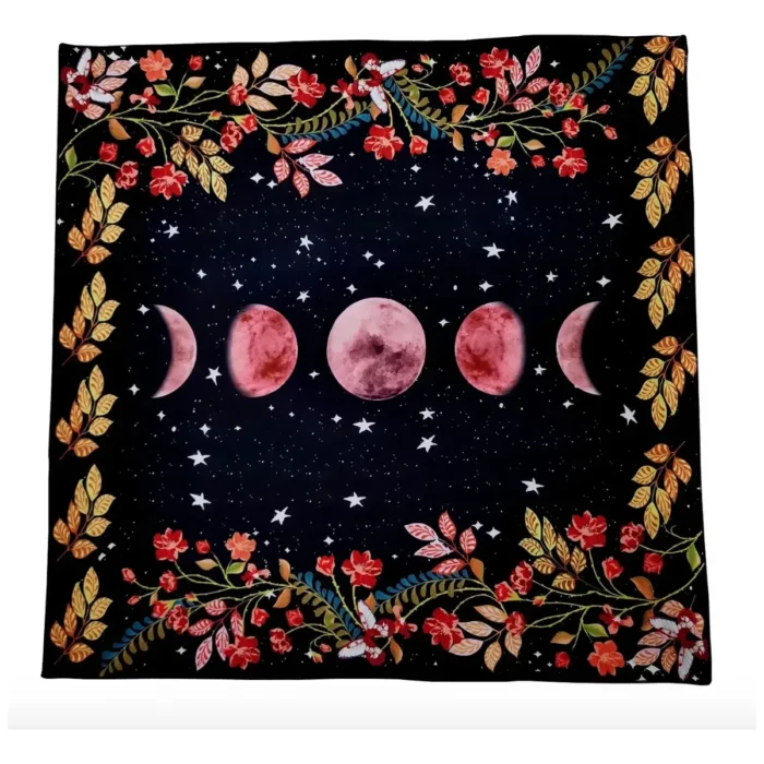 Mantel de Tarot Negro | Fases de la Luna Rosa | Editorial EMU - Image 4