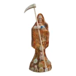 Santa Muerte Ámbar 15 cm | Sanación y Salud Transparente