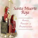 Santa Muerte Roja Suprema Con Búho | Curada - Image 2