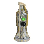 Santa Muerte Vestida Plateada | 24 cm