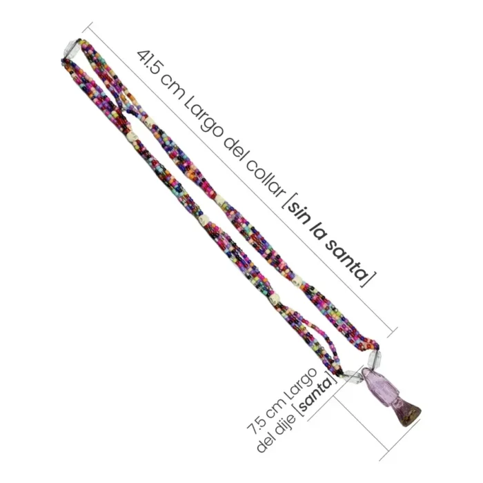 Mazo Santa Muerte Rosa | Superación de Miedos y Amor Propio 47 cm - Image 7