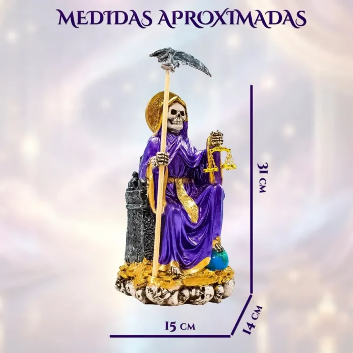 Santa Muerte Morada Suprema | Justicia y Poder | Imagen Curada - Image 2