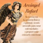 Arcángel Rafael: Figura Acabado Metálico de Sanación con Ojo de Vidrio - Image 2