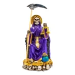Santa Muerte Morada Suprema | Justicia y Poder | Imagen Curada