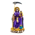 Santa Muerte Morada Suprema | Justicia y Poder | Imagen Curada