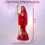 Santa Muerte Rosa Transparente 15 cm | Amor y Sanación | Curada - Image 6
