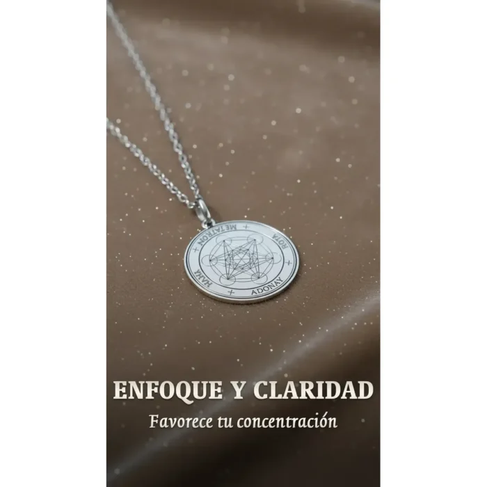Collar Cubo de Metatrón | Sigilo en Plata Ley | Protección 30 cm - Image 3