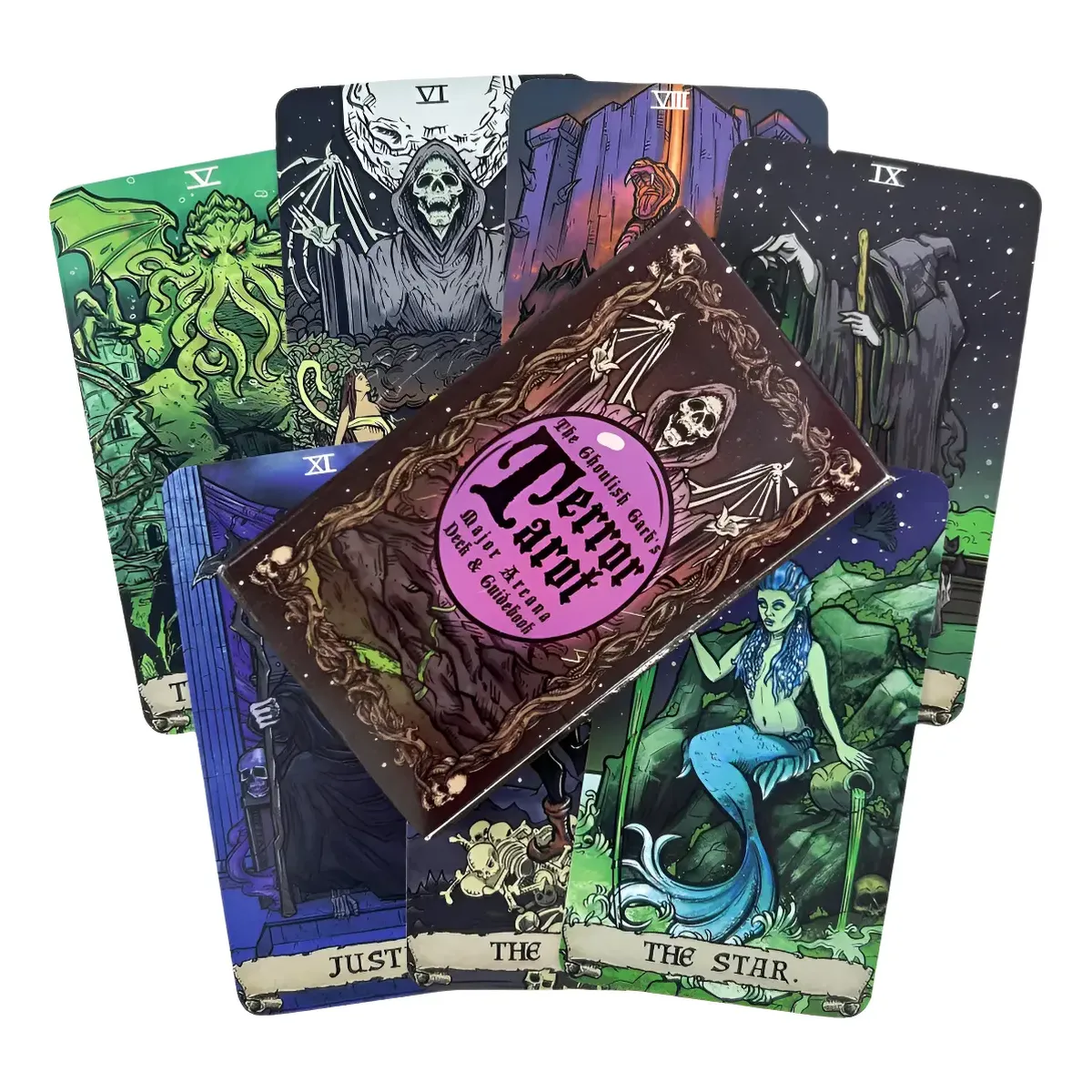 Terror Tarot | Arcanos Mayores | Tamaño Pocket Terror Tarot | Arcanos Mayores | Tamaño Pocket