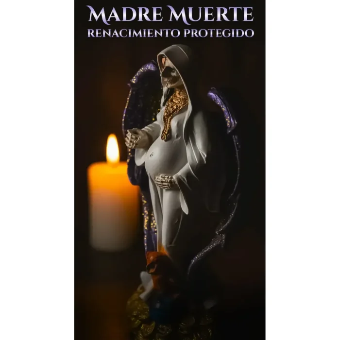Santa Muerte Encarnada Embarazada | Alas Moradas - Image 3