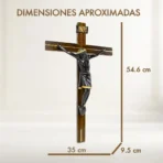 Cristo Negro de Pared | Resina y Madera con INRI - Image 6