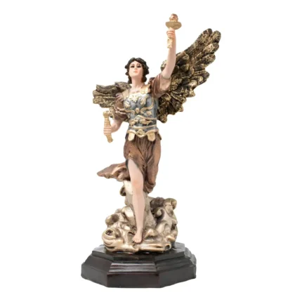 Arcángel Uriel Metálico | Paz Interior y Ojo de Vidrio