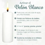 Cirio Blanco para Limpias y Amarres de Amor | Velón Grande - Image 4