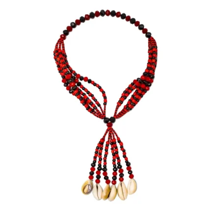 Mazo de Eleguá Protector | Abre Caminos y Cuida Rutas | Rojo y Negro