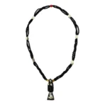 Mazo Santa Muerte Negra | Figura y Tejido Total Negro 47 cm