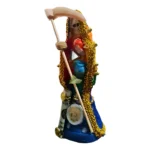 Santa Muerte 7 Potencias Vestida 15 cm | Protección Integral