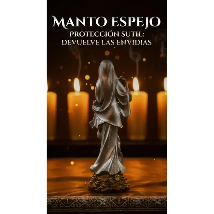 Santa Muerte Encarnada Plateada | Dinero y Éxito en Negocios - Image 6