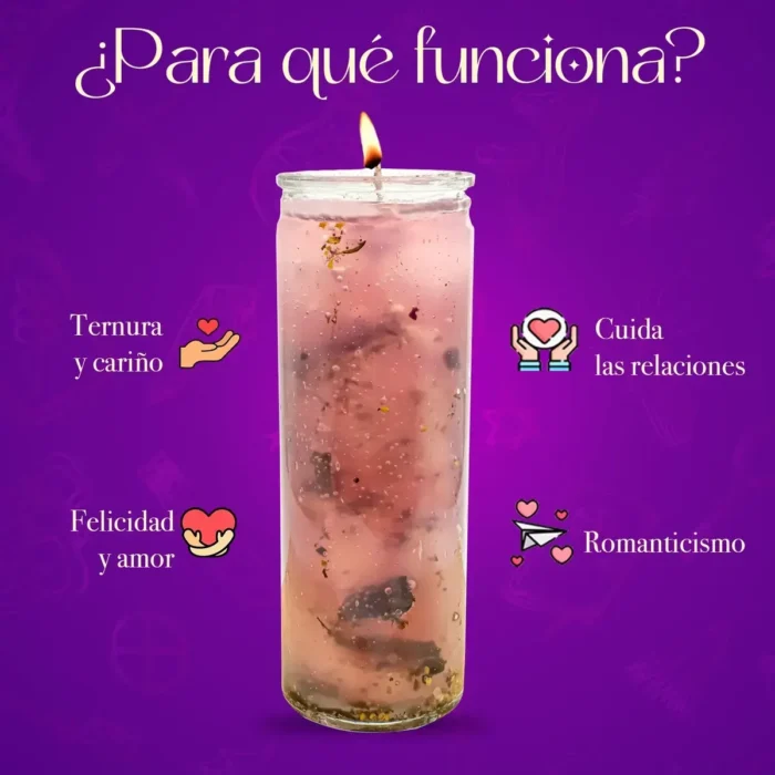 Veladora de Gel Ven a Mí | Amarre, Amor y Dominio de Pareja - Image 3