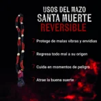 Mazo Santa Muerte Reversible | Contra Envidias y Daños 47 cm - Image 2