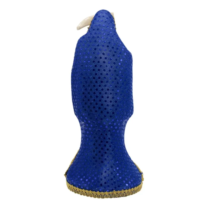 Santa Muerte Vestida Azul 15cm | Justicia y Sabiduría | Curada - Image 4