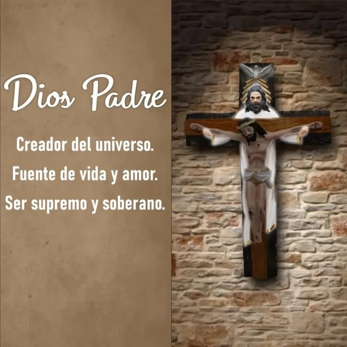 Crucifijo Santísima Trinidad de Pared 45 cm | Protección - Image 3