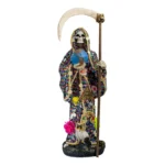 Santa Muerte Manto Mágico Mil Colores 70cm | Vestida y Curada