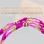 Mazo Santa Muerte Rosa Transparente | Protección y Amor - Image 3