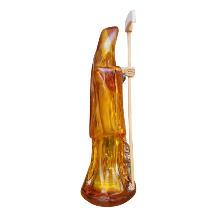 Santa Muerte Ámbar 30 cm | Sanación, Salud y Claridad - Image 3