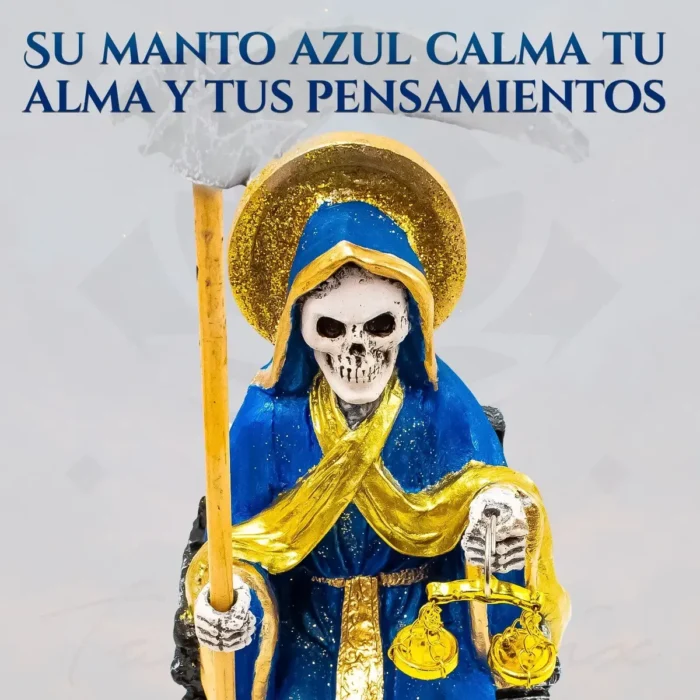 Santa Muerte Azul Suprema | Justicia, Sabiduría y Paz | Curada - Image 6