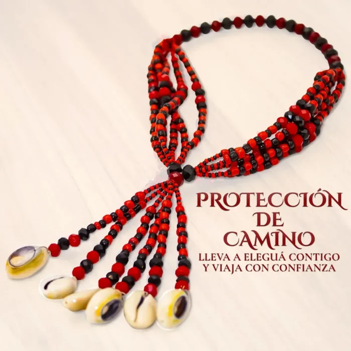 Mazo de Eleguá Protector | Abre Caminos y Cuida Rutas | Rojo y Negro - Image 5