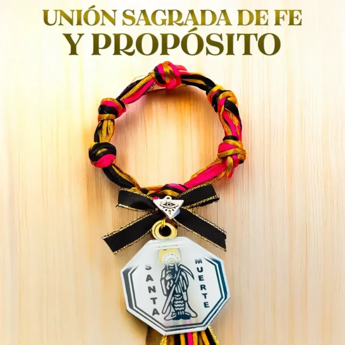 Mazo Santa Muerte con Espejo | Protección y Dinero | Amuleto - Image 6