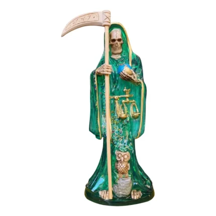 Santa Muerte Verde 30 cm | Justicia