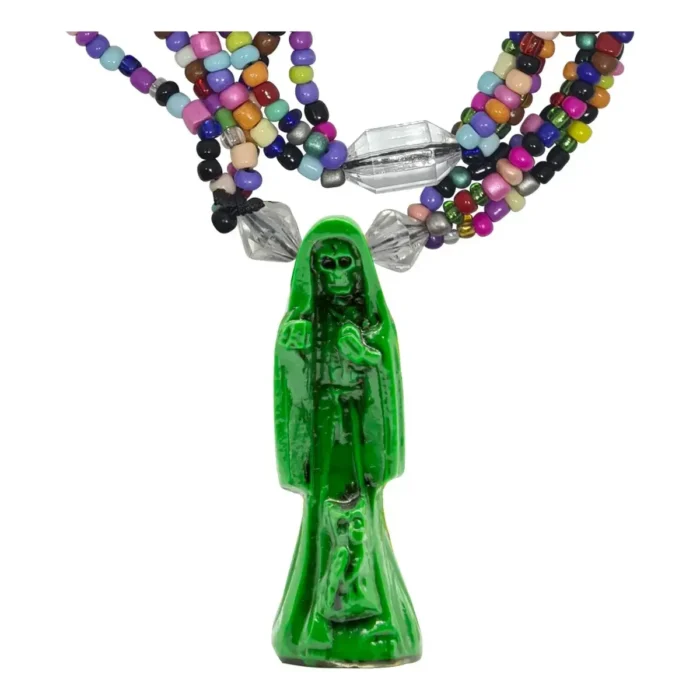 Mazo Santa Muerte Verde | Justicia y Litigios | Ritual Curado - Image 5