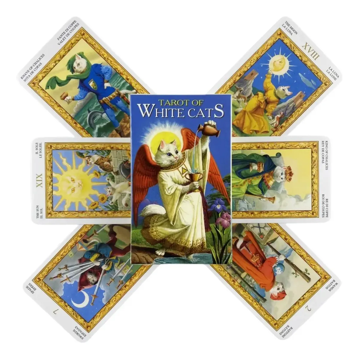 Tarot of White Cats | Tarot de los Gatos Blancos | Pocket Tarot of White Cats | Tarot de los Gatos Blancos | Pocket