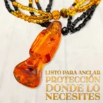 Mazo Santa Muerte Ámbar | Protección, Salud y Fe 47 cm - Image 3