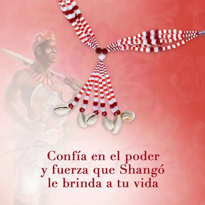Mazo de Changó Amuleto | Cuentas de Cristal | Santería - Image 3