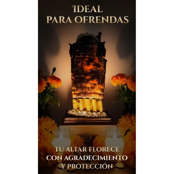 Santa Muerte Suprema Azteca Dorada | Riqueza y Éxito | Curada - Image 5